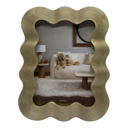 Squiggle Photo Frame - Gold
