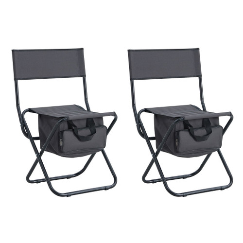 Folding Outdoor Chairs With Storage Bag, Portable Chair For Indoor, Outdoor Camping, Picnics And Fishing