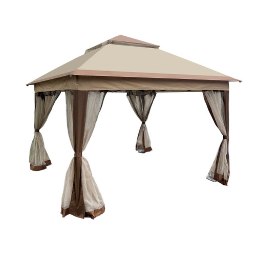 Outdoor Pop Up Gazebo Canopy With 2 Tier Soft Top And Removable Zipper Netting Outdoor Pop Up Gazebo Canopy With 2 Tier Soft Top And Removable Zipper Netting