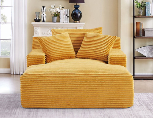 Cloudline - Oversized Chaise Lounge, Modern Comfy Couch With Full Foam Cushioning, Cozy Sleeper Sofabed