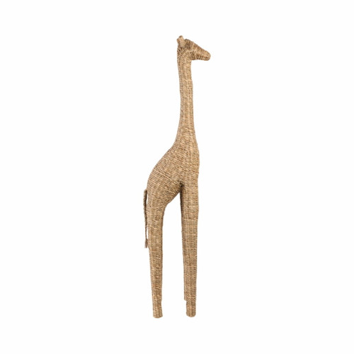 57" Woven Mendong Giraffe - Natural