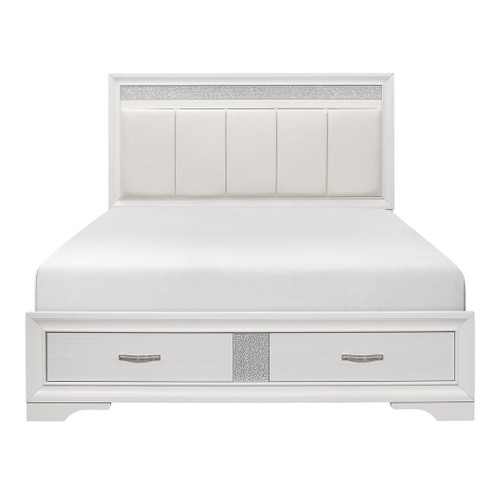 Luster - Platform Bed With Footboard Storage