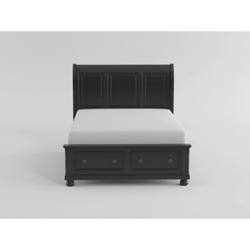 Laurelin - Sleigh Platform Bed With Footboard Storage