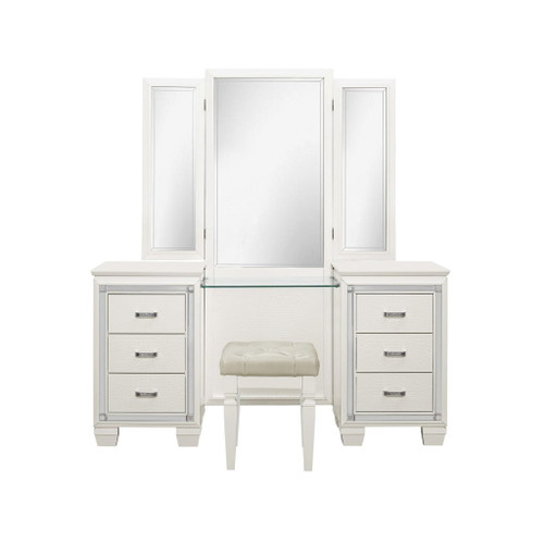 Allura - Vanity Dresser With Mirror