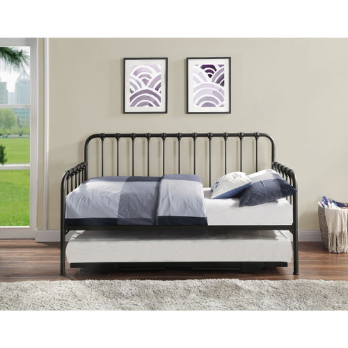 Constance - Daybed With Lift-Up Trundle - Black