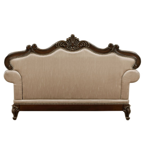 Balthasar - Loveseat - Cherry / Beige