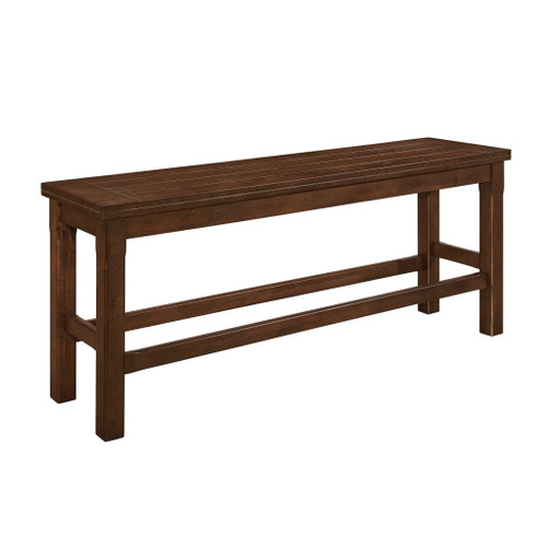 Schleiger - Counter Height Bench - Brown