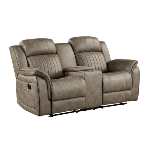 Centeroak - Double Reclining Loveseat With Center Console