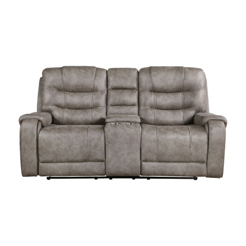 Oberon - Double Reclining Loveseat With Center Console