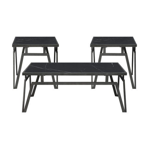 Gaffney - 3 Piece Pack Occasional Set - Black