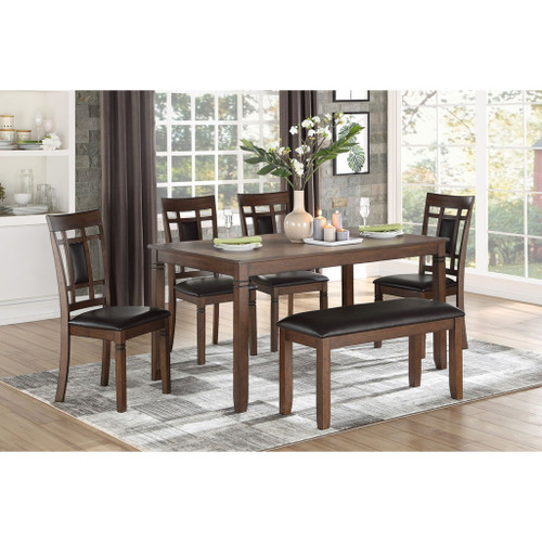 Salton - 6 Piece Pack Dinette Set - Brown