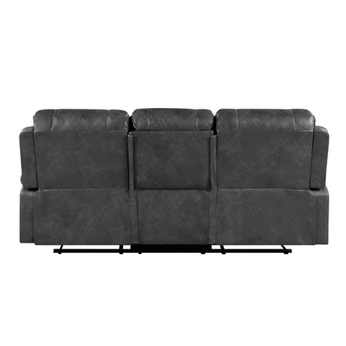 Newnan - Double Reclining Sofa  - Gray