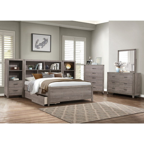 Woodrow - Pier/Tower Nightstand - Gray