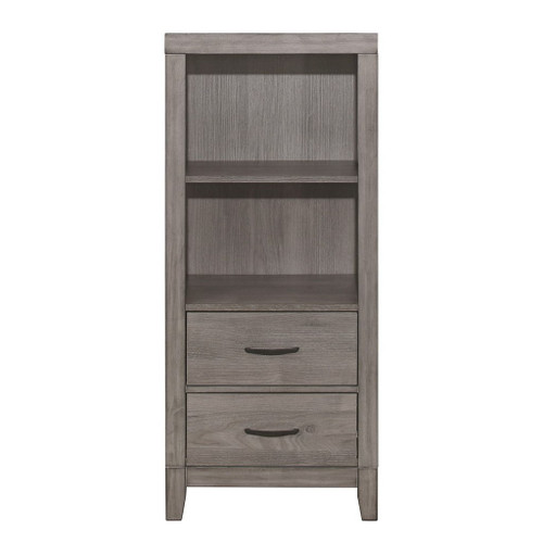 Woodrow - Pier/Tower Nightstand - Gray