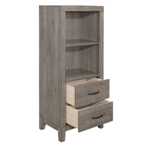 Woodrow - Pier/Tower Nightstand - Gray