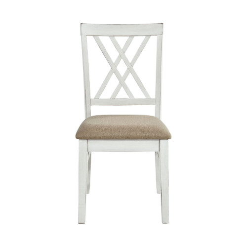 Brunson - Side Chair (Set of 2) - Khaki / White