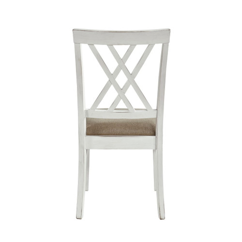 Brunson - Side Chair (Set of 2) - Khaki / White
