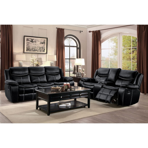 Bastrop - Double Glider Reclining Loveseat With Center Console