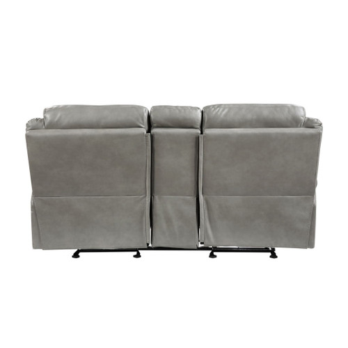 Aram - Double Glider Reclining Loveseat With Center Console, Receptacles And USB Ports