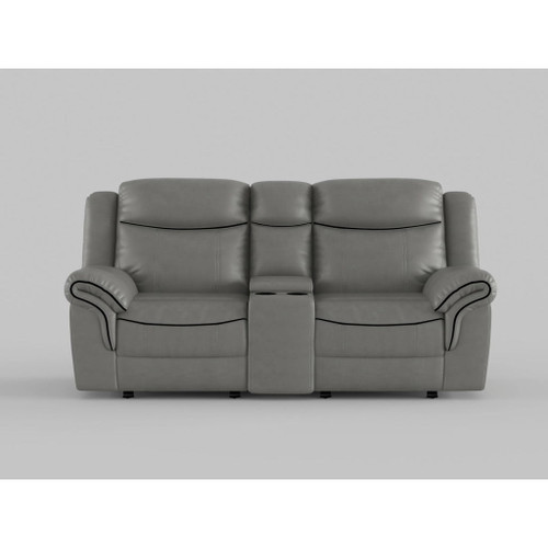 Aram - Double Glider Reclining Loveseat With Center Console, Receptacles And USB Ports