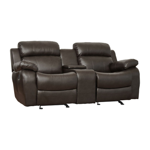 Marille - Double Glider Reclining Loveseat With Center Console