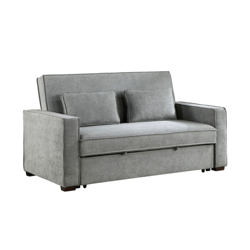 Alta - Convertible Studio Sofa With Pull-Out Bed - Gray