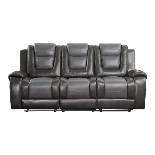 Briscoe - Double Reclining Sofa With Center Drop-Down Cup Holders