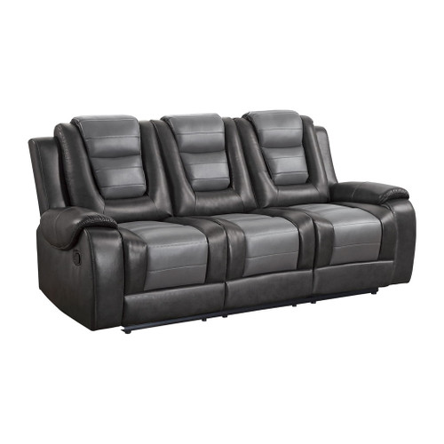 Briscoe - Double Reclining Sofa With Center Drop-Down Cup Holders