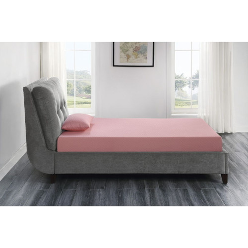 Leo - 7" Gel Infused Memory Foam Mattress And Pillow Set