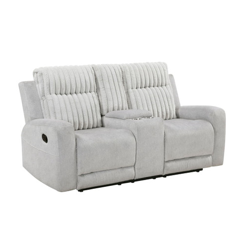 Benton - Double Reclining Loveseat - Light Gray