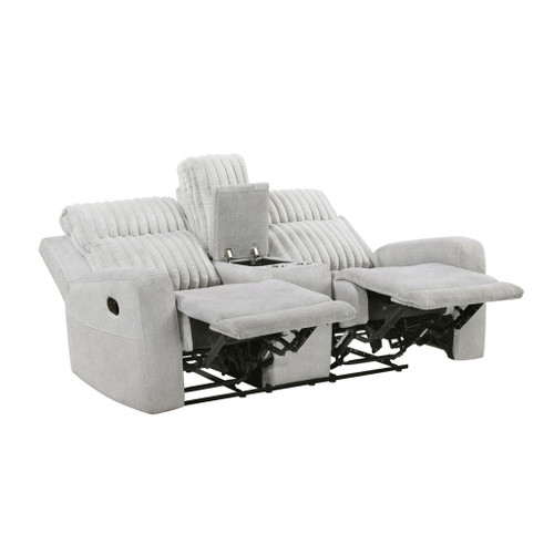 Benton - Double Reclining Loveseat - Light Gray