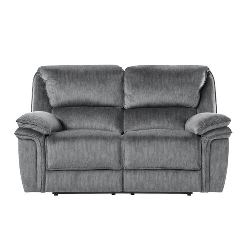 Muirfield - Double Reclining Loveseat - Gray