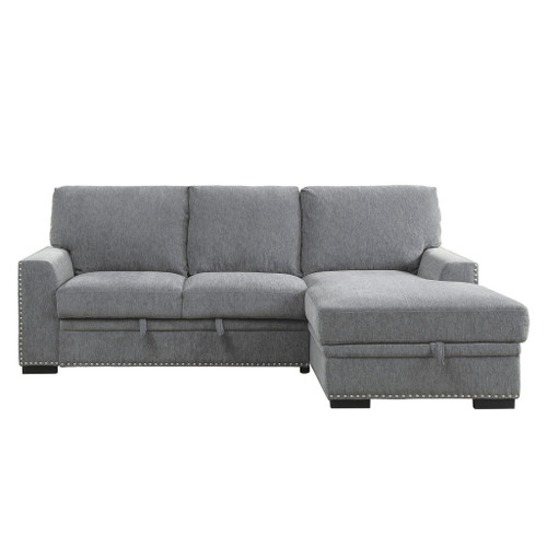 Morelia - 2 Piece Sectional With Pull-Out Bed And Chaise With Hidden Storage