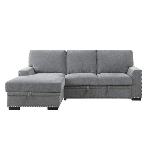 Morelia - 2 Piece Sectional With Pull-Out Bed And Chaise With Hidden Storage