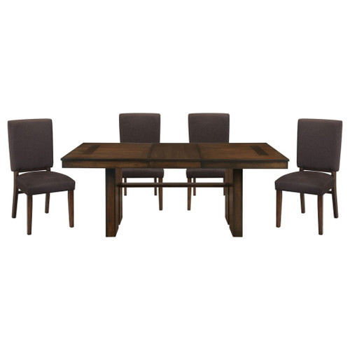 Sedley - 5 Piece Dining Room Set (Table & 4 Side Chairs) - Brown
