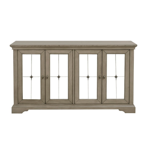 Vermillion - Server With Mirrored Door - Taupe