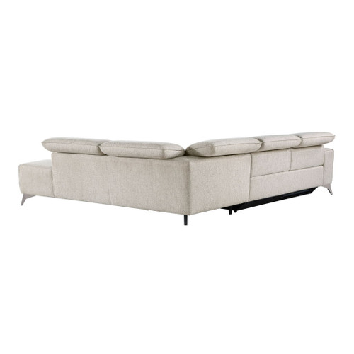 Adahlia - 2 Piece Power Reclining Sectional With Right Chaise - Sand