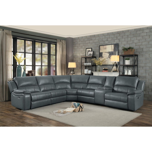 Falun - 6 Piece Modular Power Reclining Sectional