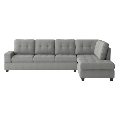 Maston - 3 Piece Reversible Sectional With Drop-Down Cup Holders And Storage Ottoman