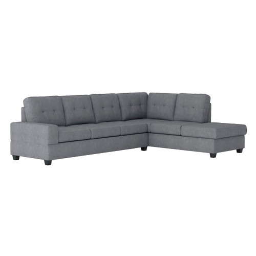 Maston - 3 Piece Reversible Sectional With Drop-Down Cup Holders And Storage Ottoman