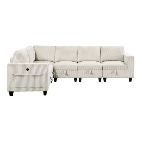 Walterboro - Sectional With Storage, Storage Pouches And Charging Ports