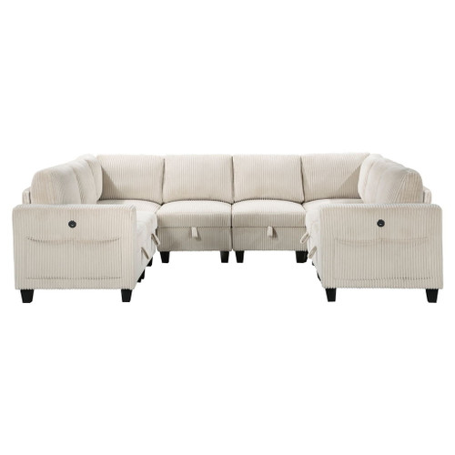 Walterboro - Sectional With Storage, Storage Pouches And Charging Ports