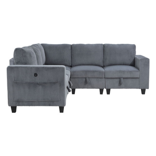 Walterboro - Sectional With Storage, Storage Pouches And Charging Ports