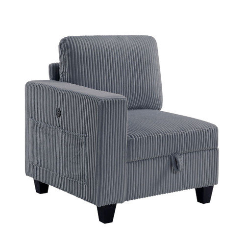 Walterboro - Loveseat With Storage, Storage Pouches And Charging Ports