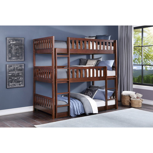 Rowe - Triple Bunk Bed - Cherry