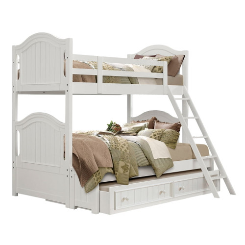 Clementine - Twin / Full Bunk Bed - White
