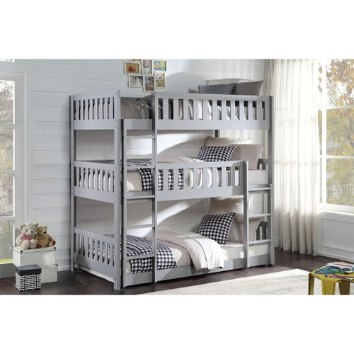 Orion - Triple Bunk Bed - Gray
