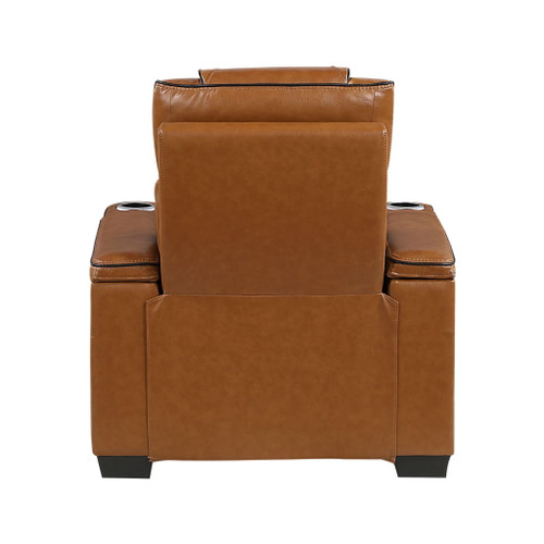 Apex - Power Reclining Chair With Power Headrest, Storage Arms With Cup Holders, Air Massage And Heat, LED Lighting And Charging Ports