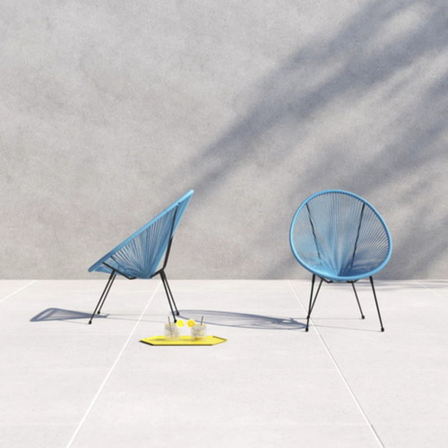 Modern Egg Shaped String Chairs (Set of 2)