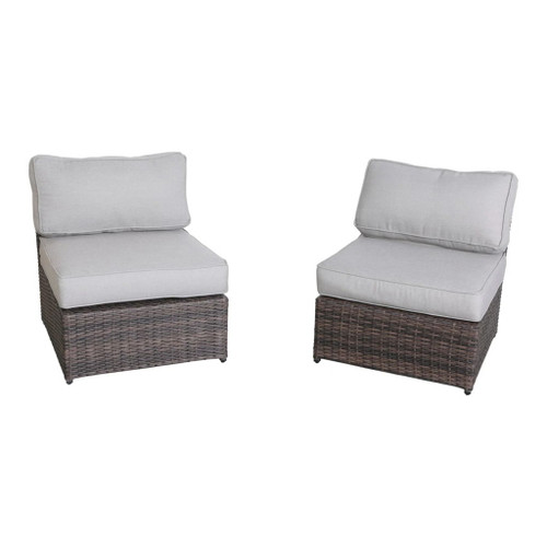 Modern Rattan Wicker Seating Group With Cushions